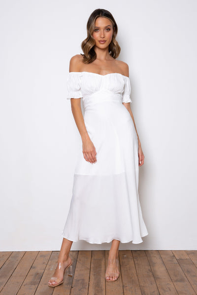 Samantha Dress - White - JAUS