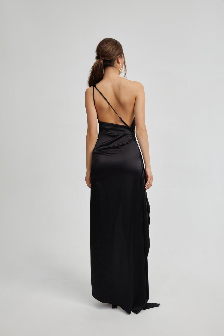 open lace back dress Samira Dress - Black