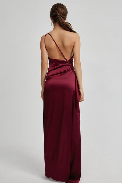 Samira Dress - Burgundy - JAUS