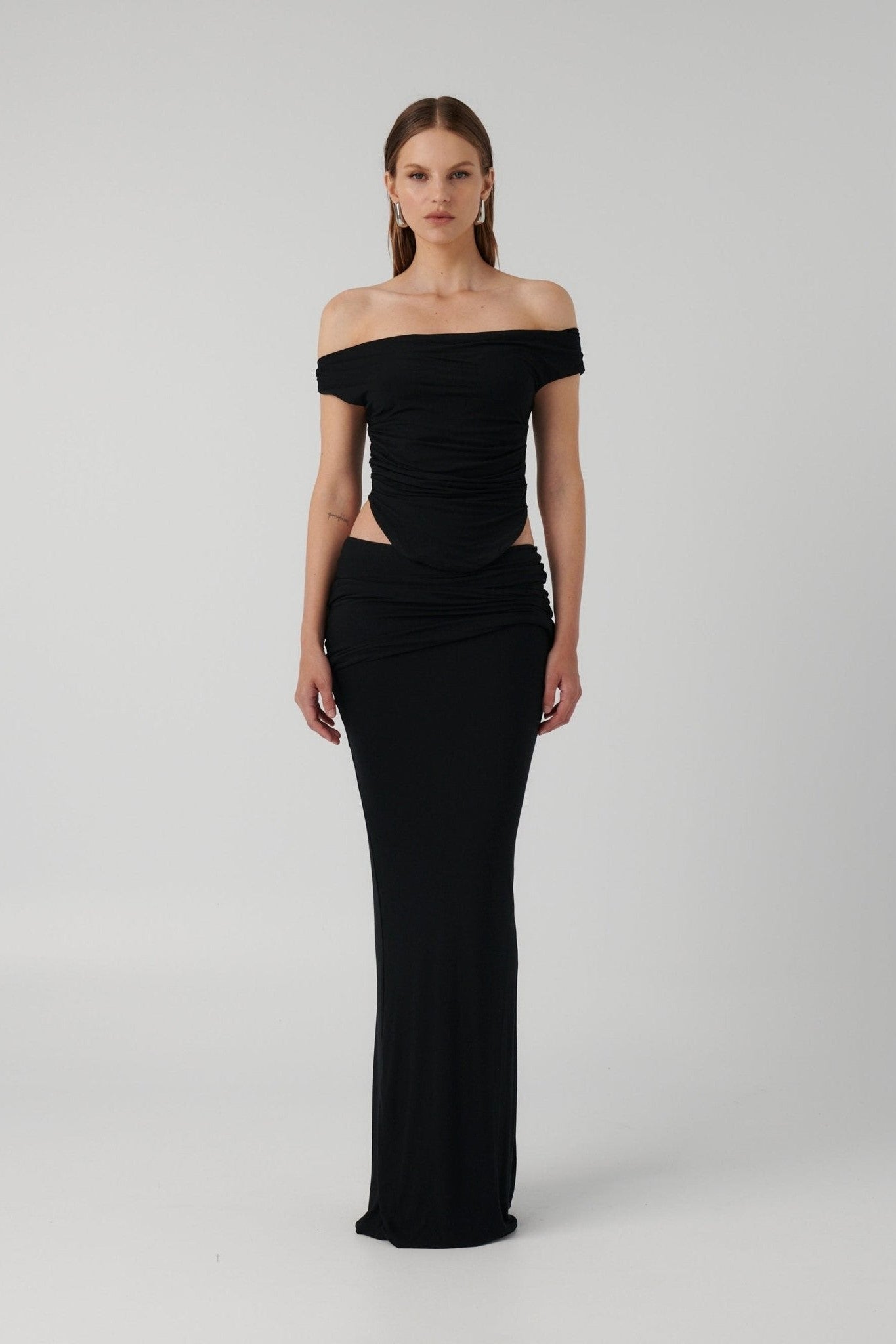 Samira Maxi Skirt - Black | JAUS