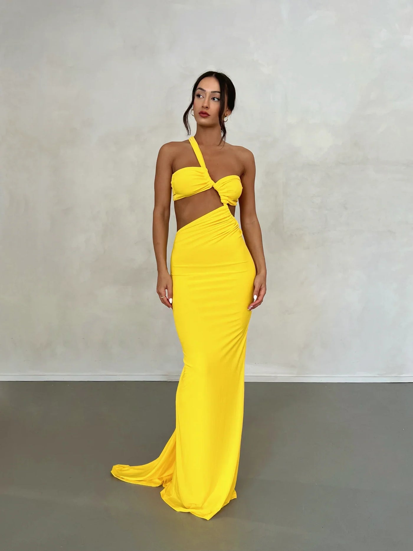 Sari Gown - Yellow - JAUS