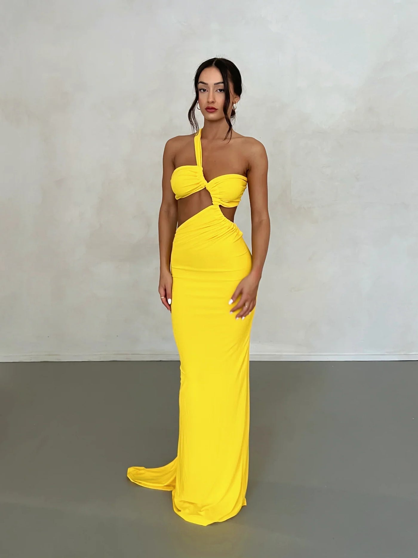 Sari Gown - Yellow - JAUS