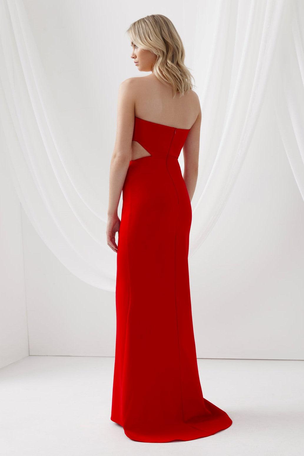 Serafina Dress - Red - JAUS