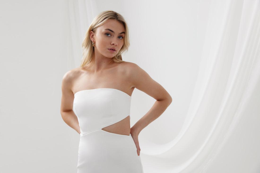 Serafina Dress - White - JAUS