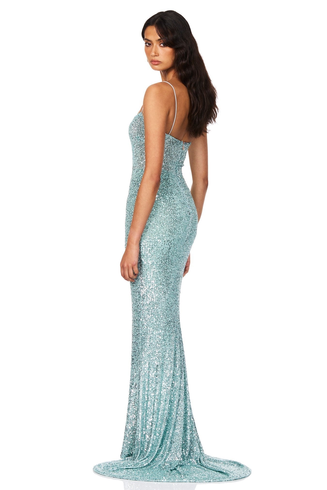 Nookie Serena Sequin Gown - Mint | JAUS Nookie Serena Sequin Gown - Mint | JAUS
