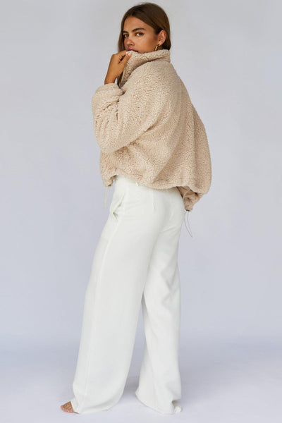 Sheepish Plush Jacket - Sand - JAUS