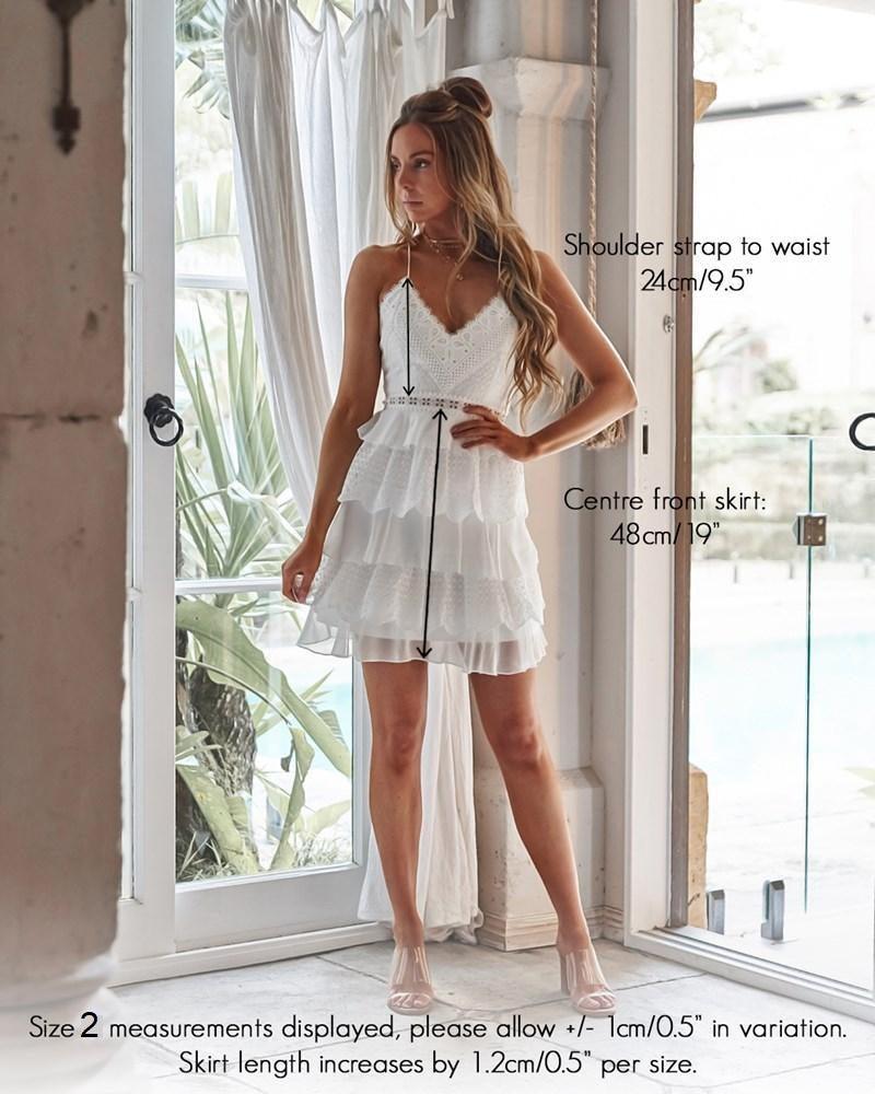 Shelby Dress - White - SHOPJAUS - JAUS