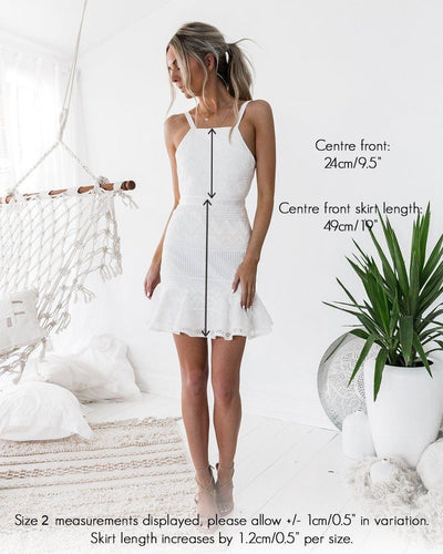 Shona Dress - White (PREORDER) - SHOPJAUS - JAUS