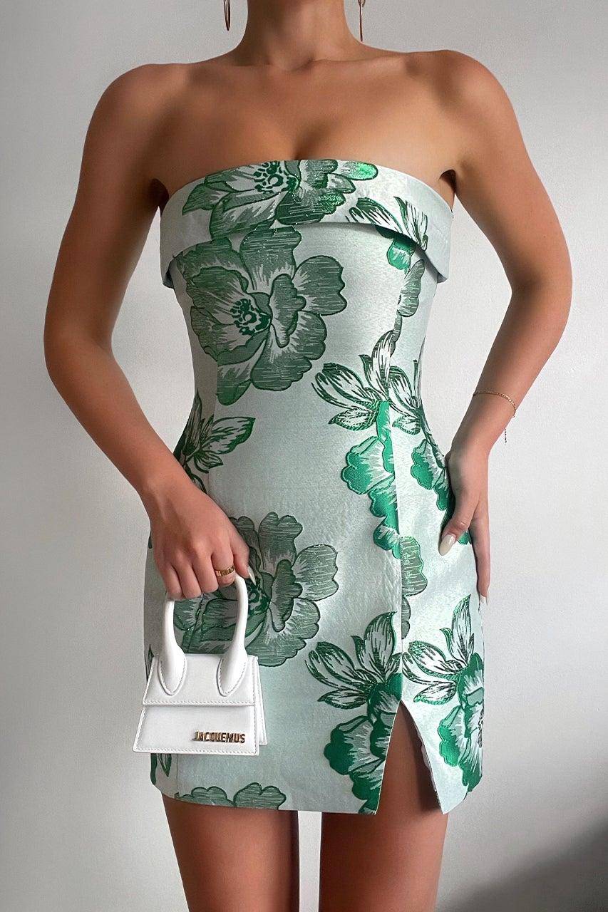 Skylar Dress - Green Floral - JAUS