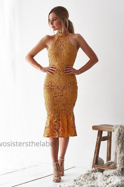 Sonia Dress - Mustard - SHOPJAUS - JAUS