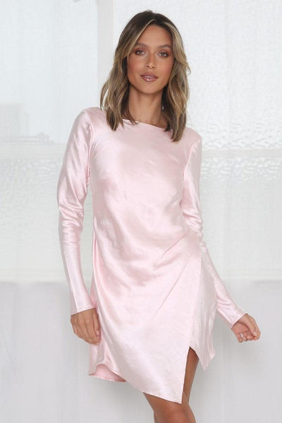 Sweet Sensations Dress - Baby Pink - JAUS