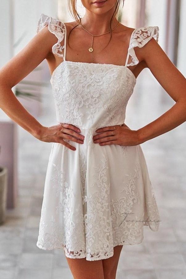 Tamica Dress - White - SHOPJAUS - JAUS