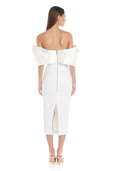 Tanya Dress - White - JAUS