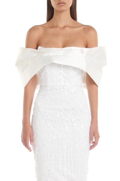 Tanya Dress - White - JAUS