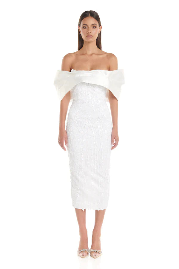 Tanya Dress - White - JAUS