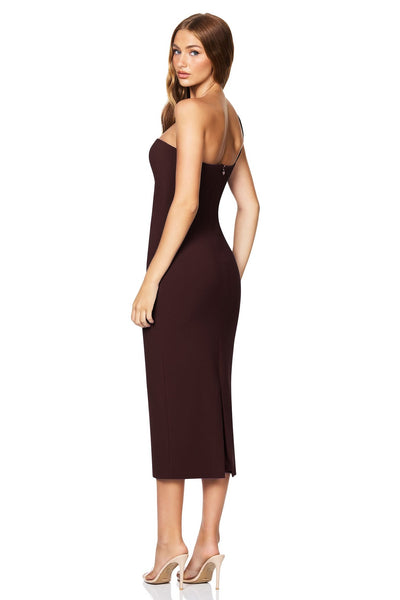 Nookie Tease Midi Dress - Cocoa - SHOPJAUS - JAUS