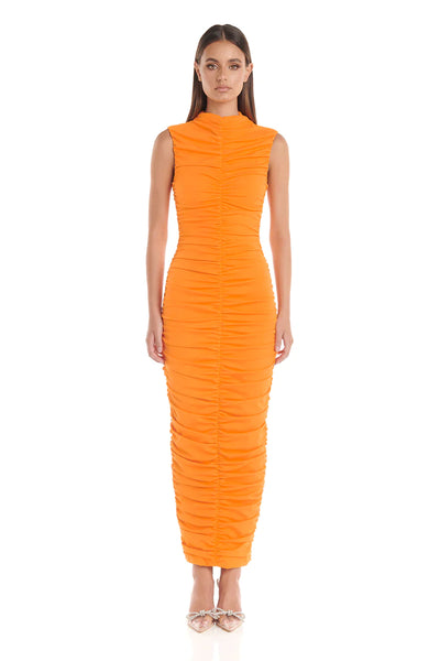 Tenille Dress - Orange - JAUS