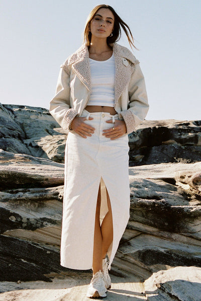 Nila Skirt - White - SHOPJAUS - JAUS