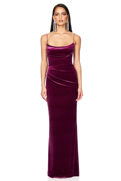 Nookie Twilight Gown - Berry - SHOPJAUS - JAUS