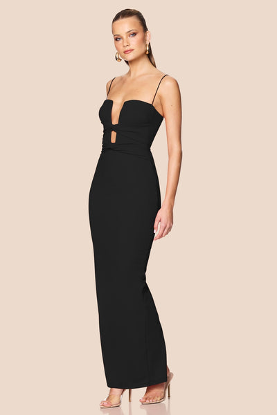 Nookie Valentine Gown - Black - SHOPJAUS - JAUS