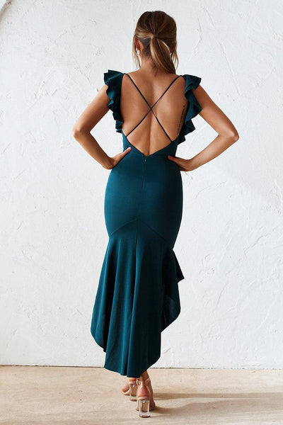 Verona Midi Dress - Emerald - JAUS