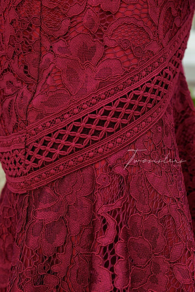 Violet Dress - Red - SHOPJAUS - JAUS