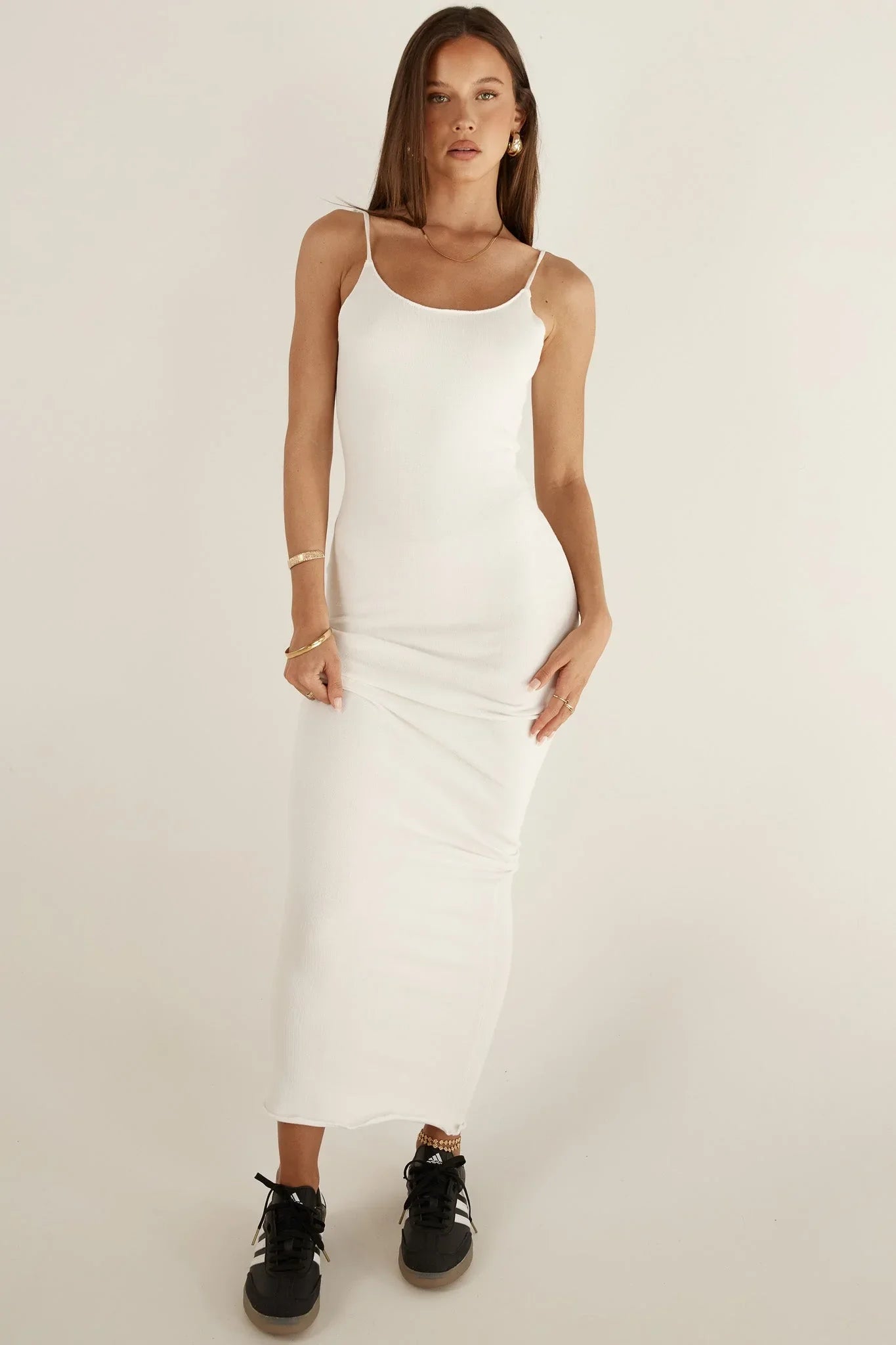 Wanda Maxi Dress - White - JAUS