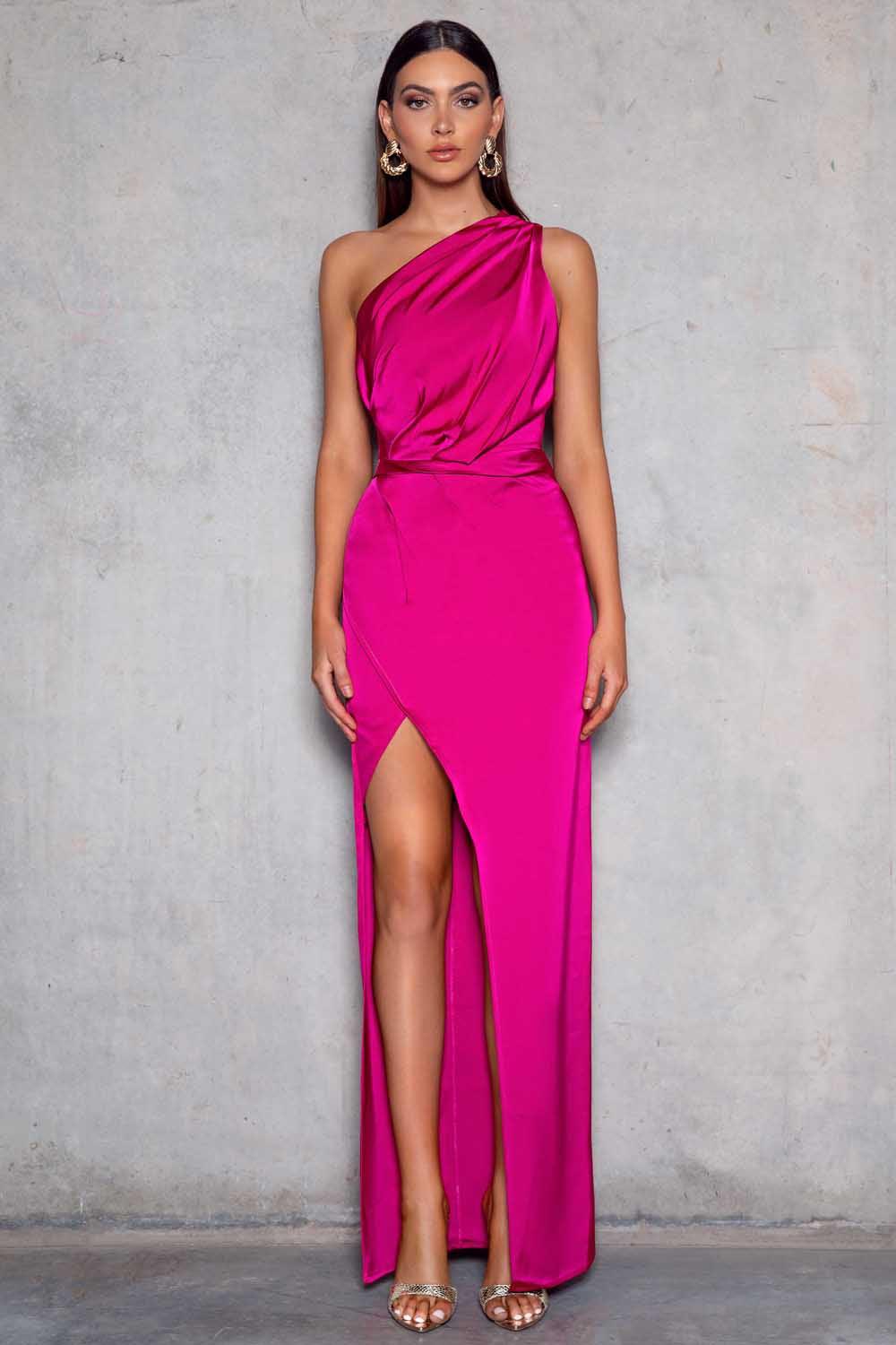 Wenona Dress - Fuchsia - JAUS