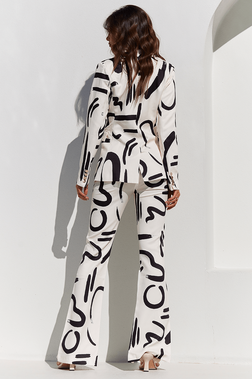 Yorke Suit Pant - Sand/Black - JAUS