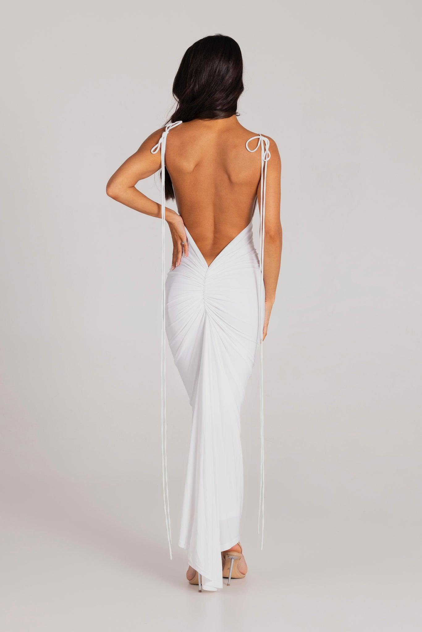 Zahara Gown - White - JAUS