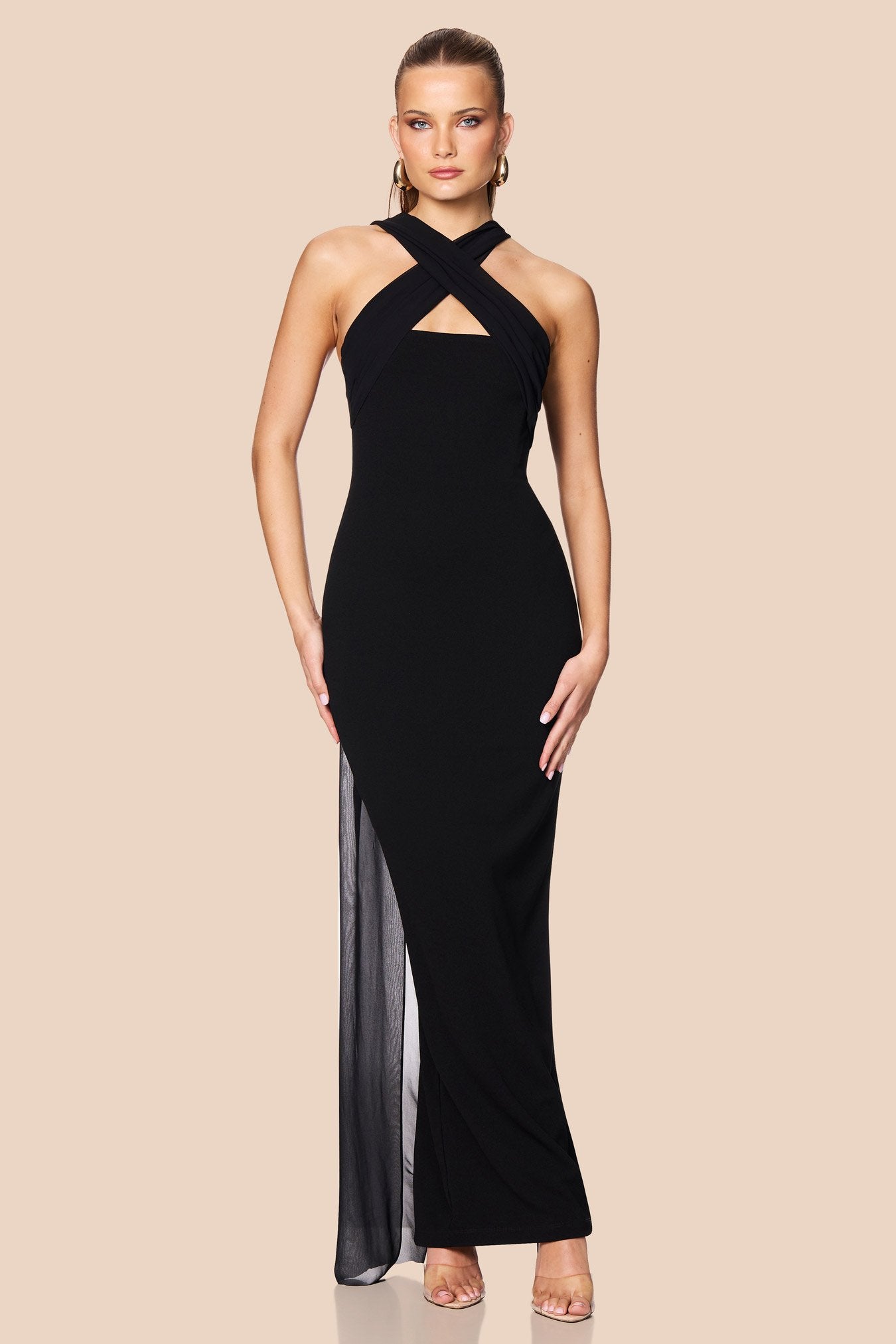 Nookie Zephyr Gown - Black - SHOPJAUS - JAUS