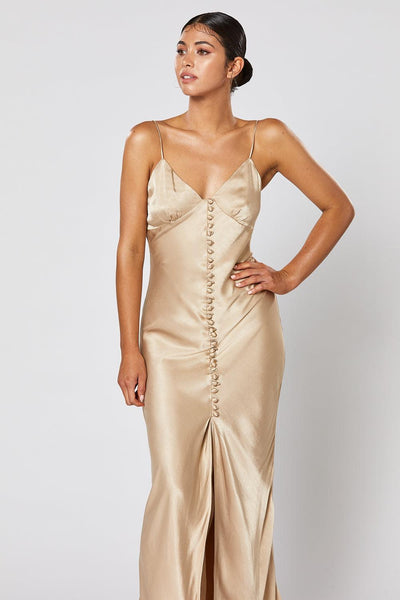 Zola Dress - Gold - JAUS