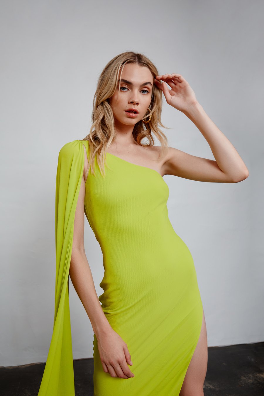 Riley Dress - Lime - SHOPJAUS - JAUS