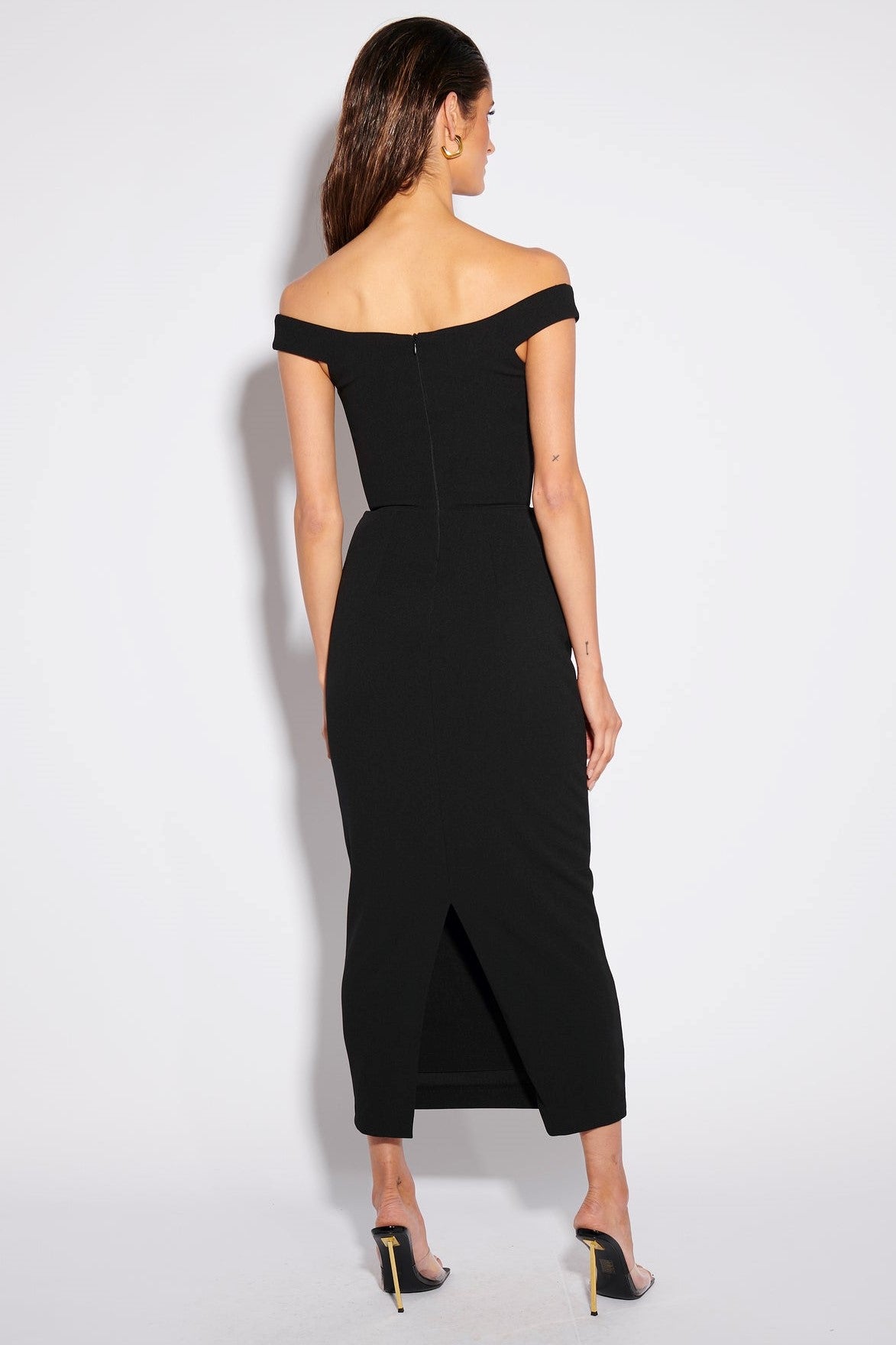 Aami Midi Dress - Black - SHOPJAUS - JAUS