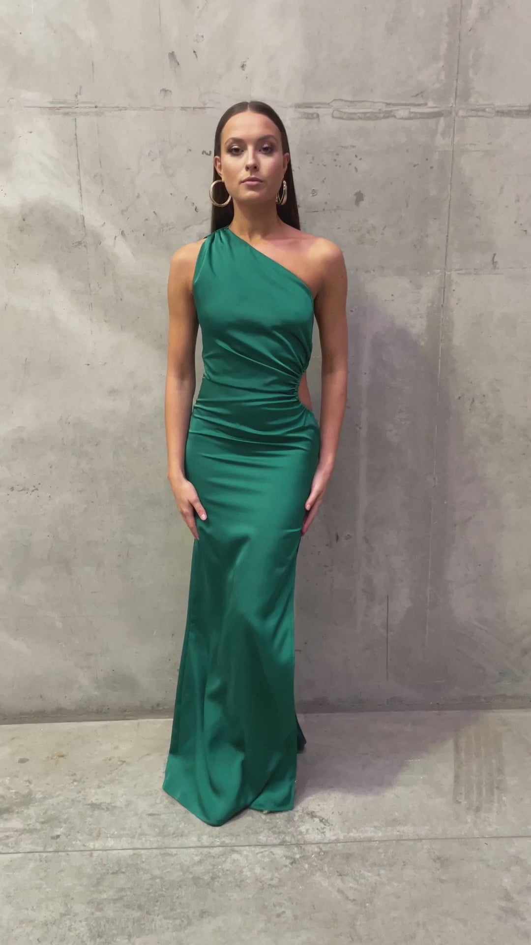Michela Dress - Emerald Green | JAUS