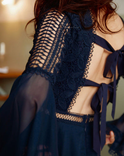Darcy Dress - Navy - SHOPJAUS - JAUS