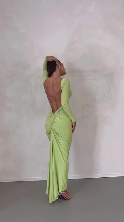 Camila Dress - Lime